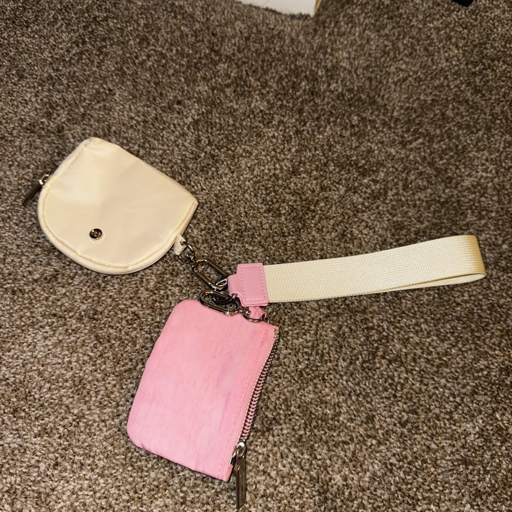 Elegant Pink and Cream Clutch Set